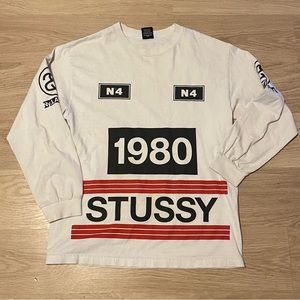 White Medium STUSSY Long Sleeve